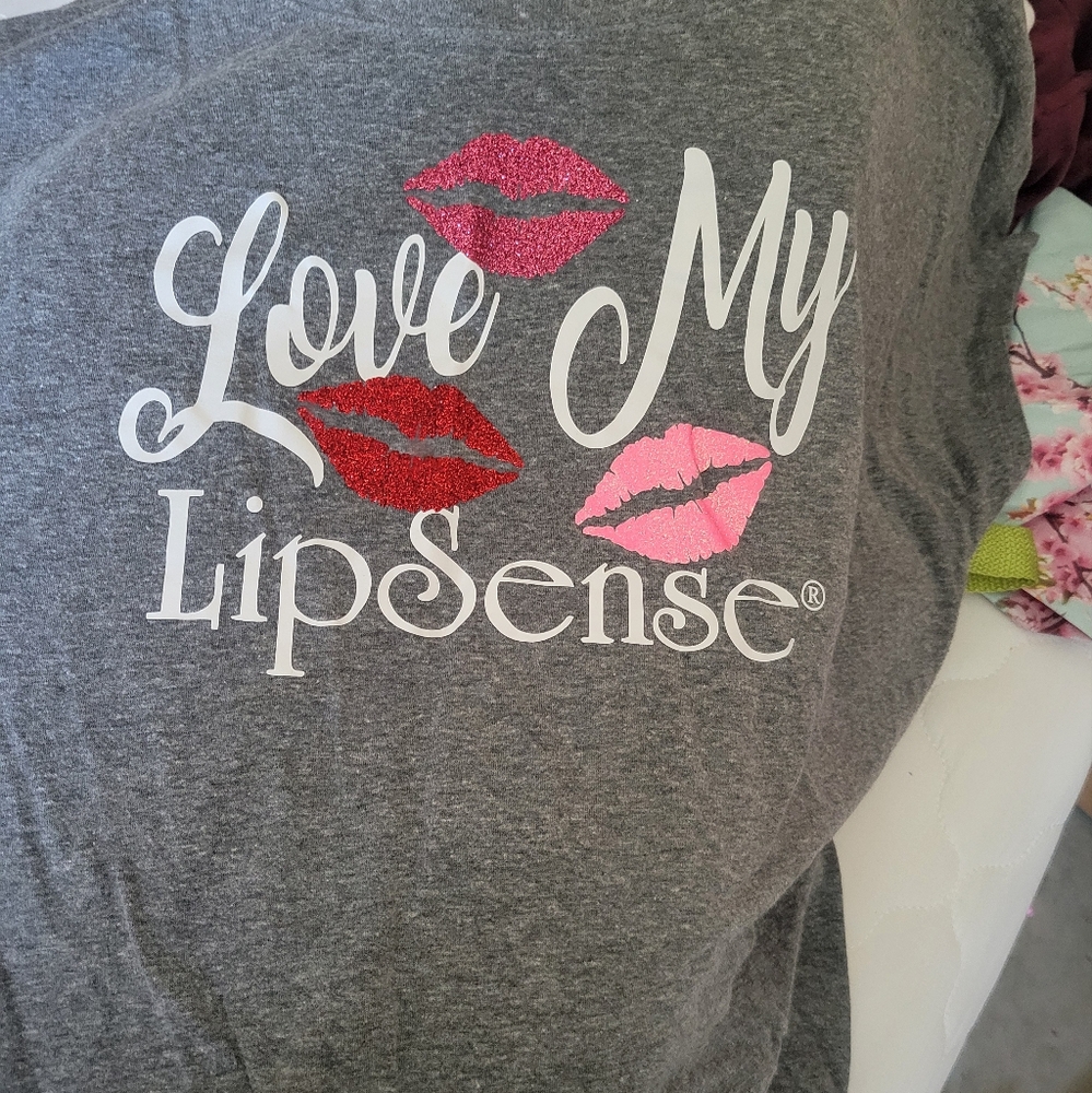 Gray LipSense Graphic T-Shirt